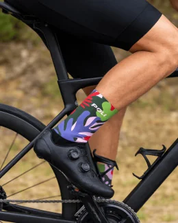 Paire de chaussettes cyclisme aéro - SILVA | VIOLET