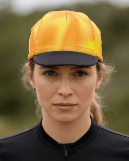 Casquette de cyclisme en toile - CHROMEA | ORANGE