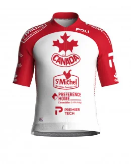 Maillot Cyclisme pro unisexe - Champion CANADA ST MICHEL | ROUGE