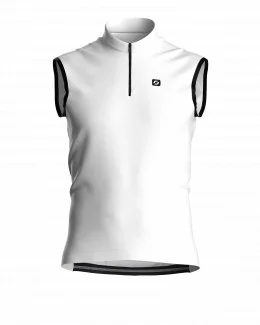 Maillot unisexe sans manches STEVE | BLANC