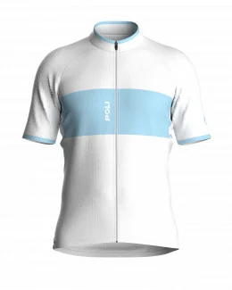 Maillot économique unisexe - MONO | BLANC/BLEU CLAIR