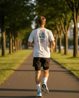 T-shirt running homme - ENDORPHINE DEALER | BLANC