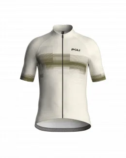 Maillot cyclisme ajusté unisexe - ÉCHAPPÉE | BEIGE/KAKI