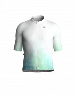 Maillot cyclisme très ajusté unisexe - THALYS | BLANC/VERT