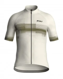 Maillot cyclisme ajusté unisexe - ÉCHAPPÉE | BEIGE/KAKI