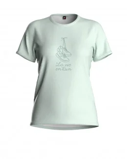 T-shirt running femme - LA VIE EN RUN | Vert clair