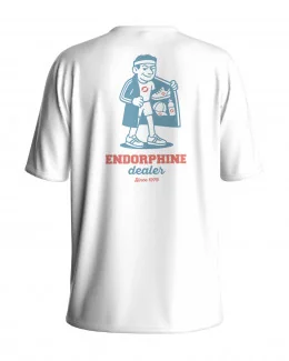 T-shirt running homme - ENDORPHINE DEALER | BLANC