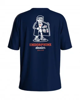 T-shirt running homme - ENDORPHINE DEALER | BLEU MARINE