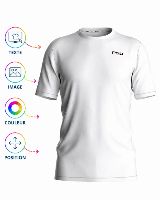 T-shirt sport ajusté personnalisable homme - BERKO