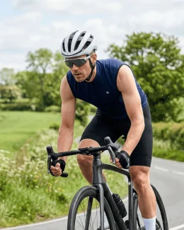 Maillot unisexe sans manches STEVE | BLEU MARINE
