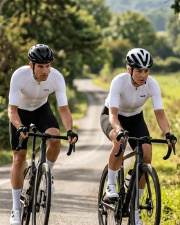 Maillot cyclisme ajusté unisexe - ALLAN | BLANC