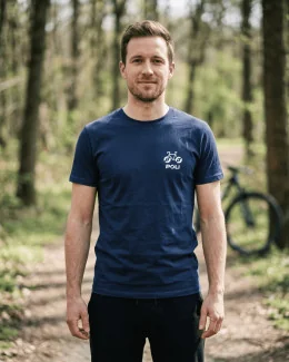 Tee-shirt unisexe coton Vélo | BLEU MARINE