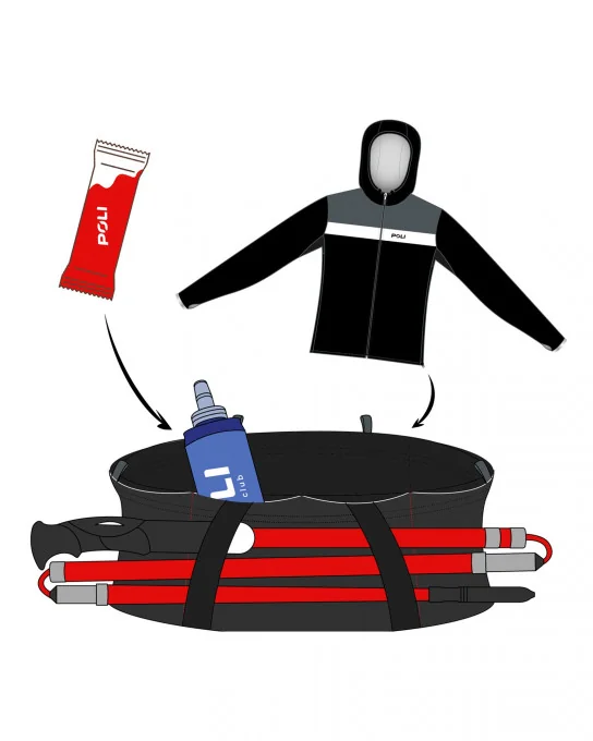 Ceinture de trail multi-rangements BELTY