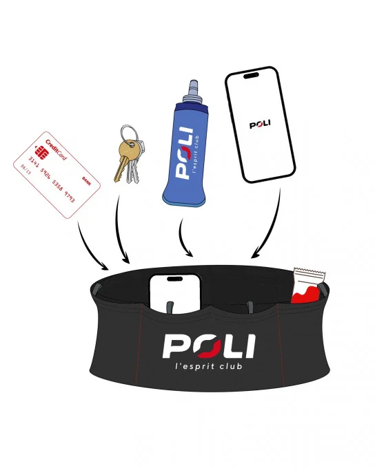 Ceinture de trail multi-rangements BELTY