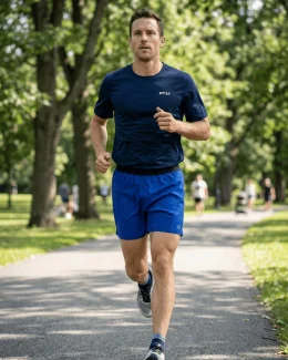 Short running homme - MEDHI Essentiel | BLEU FONCÉ