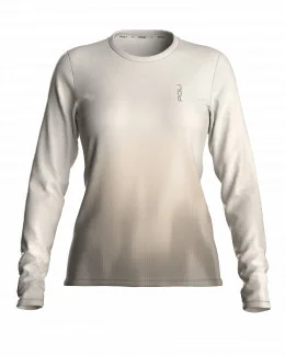 T-shirt running manches longues femme - STORM | BEIGE