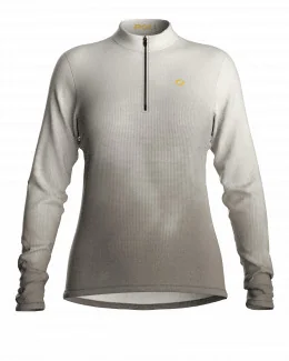 Maillot running femme manches longues - CLOUD | BEIGE