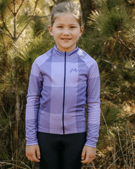 Maillot enfant fille manches longues - VICHY