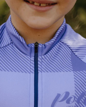 Maillot enfant fille manches longues - VICHY