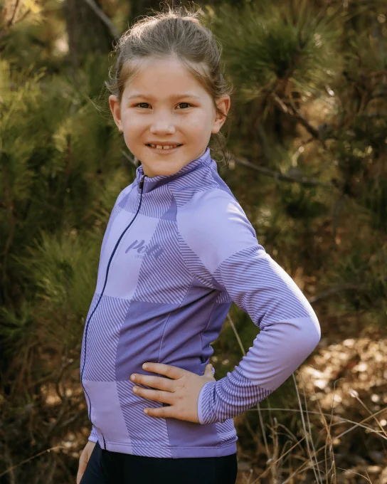 Maillot enfant fille manches longues - VICHY