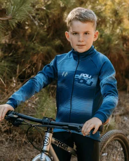 Veste thermique enfant garçon - RACING | BLEU FONCÉ