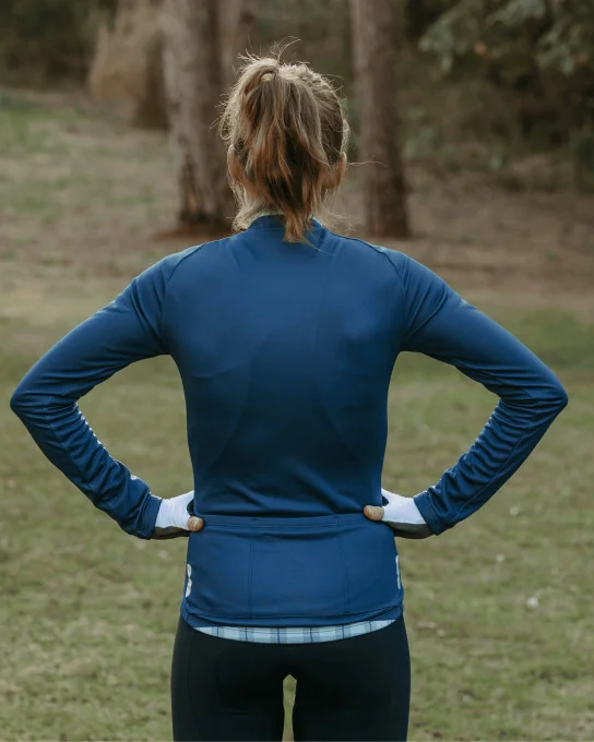 Maillot vélo manches longues femme - VICHY