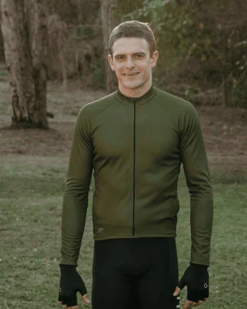 Maillot vélo manches longues homme - RACING