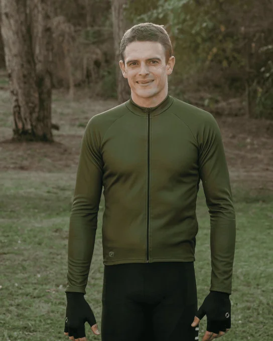 Maillot vélo manches longues homme - RACING