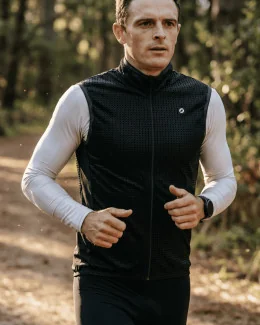 Gilet sans manches running unisexe - NOE ISO | NOIR