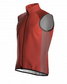 Gilet thermique cyclisme unisexe - JEAN HALO | ORANGE