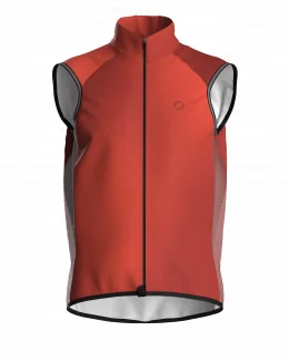 Gilet thermique cyclisme unisexe - JEAN HALO | ORANGE