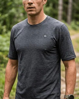 T-shirt manches courtes homme BRUNO | GRIS FONCÉ