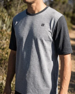 T-shirt manches courtes homme BRUNO | GRIS CLAIR / GRIS FONCÉ