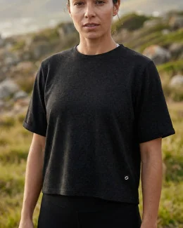 T-shirt manches courtes femme CARLA | GRIS FONCÉ