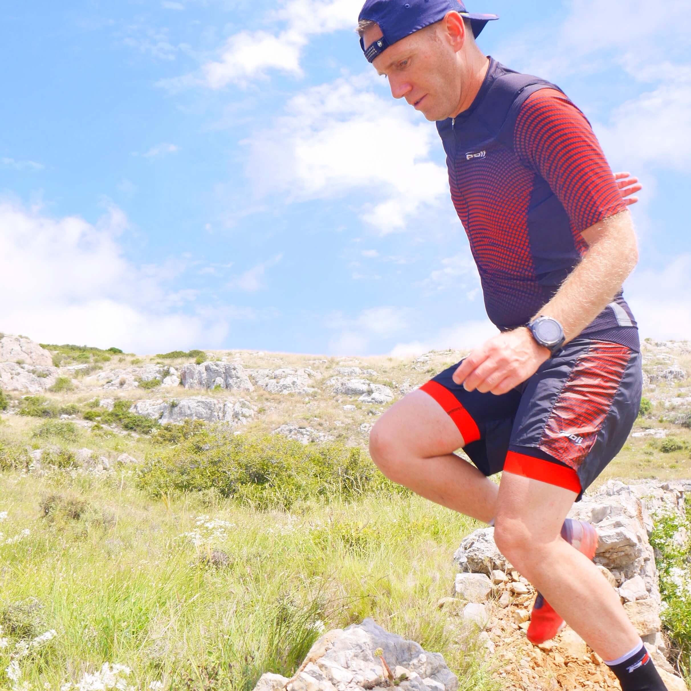 maillot de trail homme poli