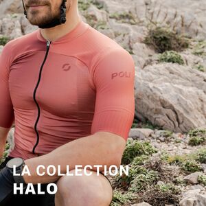 Les deux maillots manches courtes adaptés aux femmes et aux hommes de la collection HALO sont disponibles en 5 couleurs étincelantes : bleu, terracotta, vert, blanc et noir.#halo #cyclisme #cycling #cyclinglife #cyclingwear #poliwear #collection2024